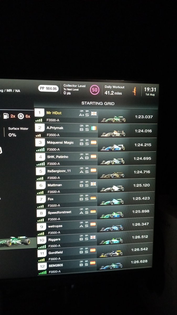 think it's time to upgrade to a ps5, top split on race C in EMEA at 7.30pm on a friday...did 4 races and my SR has tanked from getting punted off turn 1 lap 1 then bumping into backmarkers when trying to recover :/