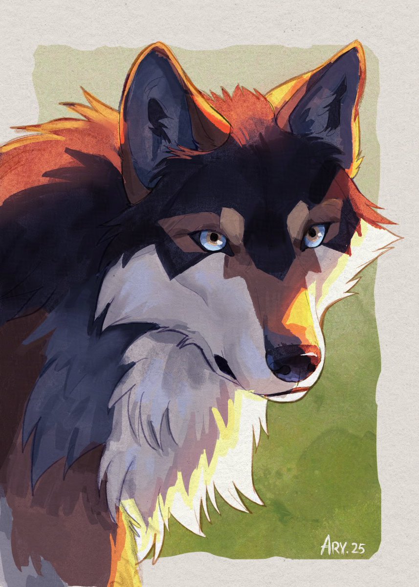 Final ArtFight attack of an experimental marker brush portrait, featuring Frost, for <a href="/natsuB_Bkoge/">Koge🐾</a>
