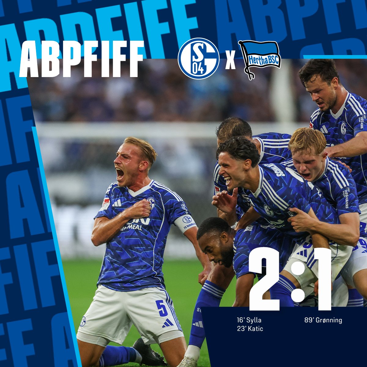 +++ V I C T O R I A +++

¡Los primeros 3 puntos de la temporada se quedan en Gelsenkirchen! 😉

#S04BSC 2-1 ⚒️ #S04