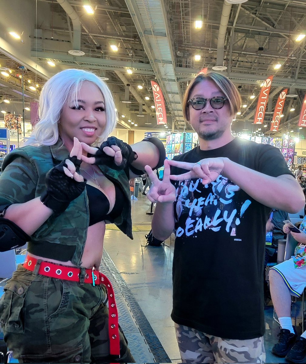 Bella Victress (@bella_victress) on Twitter photo It was such an honor to meet with the legacy Virtua Fighter Project Seiji Aoki! Thank you!🫶🏽
<a href="/aokyseizy/">Seiji Aoki</a>
#PlayMoreVF #virtuafighter #Vanessa #cosplay #EVO2025 It was such an honor to meet with the legacy Virtua Fighter Project Seiji Aoki! Thank you!🫶🏽
<a href="/aokyseizy/">Seiji Aoki</a>
#PlayMoreVF #virtuafighter #Vanessa #cosplay #EVO2025