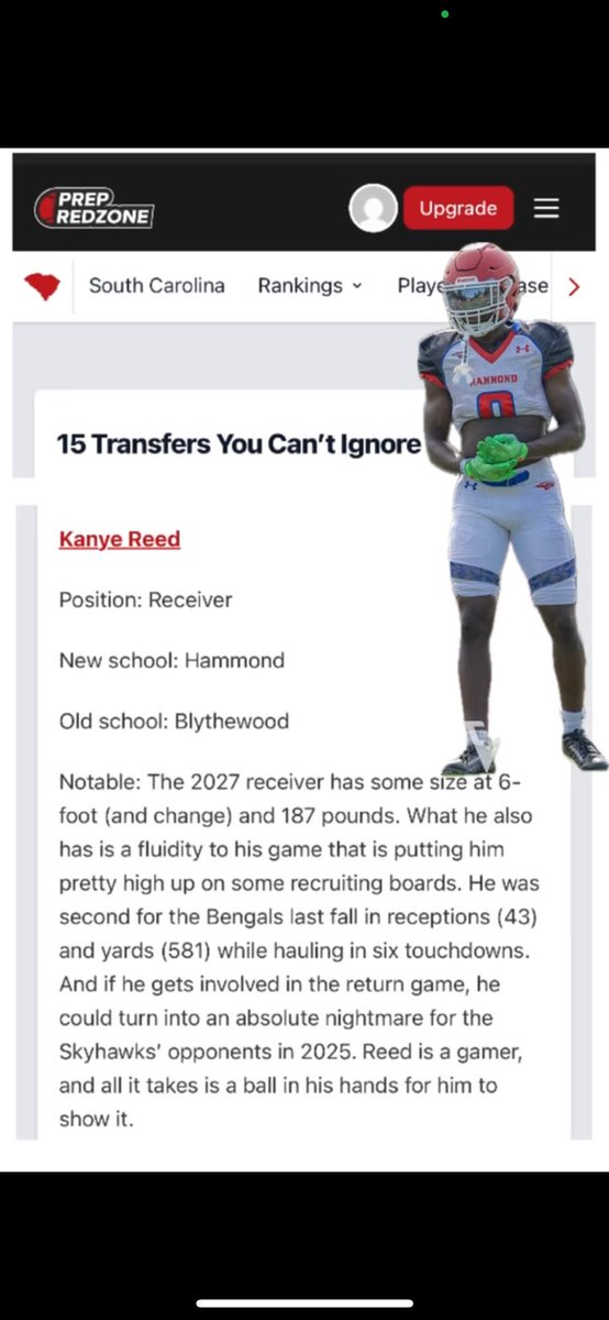 Appreciate the love @prepredzone 🙏🏾  <a href="/CoachJonWheeler/">Jon Wheeler</a> <a href="/HammondFootball/">Hammond Football</a>