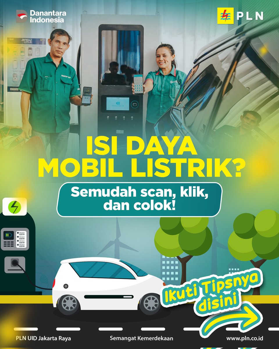 SahabatPLNJkt's tweet image. PLN UID Jakarta Raya ajak Forkopimda Jakarta Timur cobain langsung isi daya kendaraan listrik di SPKLU Ciracas.
Hasilnya? Gak ribet sama sekali.

Cukup buka PLN Mobile, scan QR, atur daya, dan isi!

#PLNDisjaya #SPKLU #EVCharger #PLNMobile #TransisiEnergi #LangitBiruJakarta
