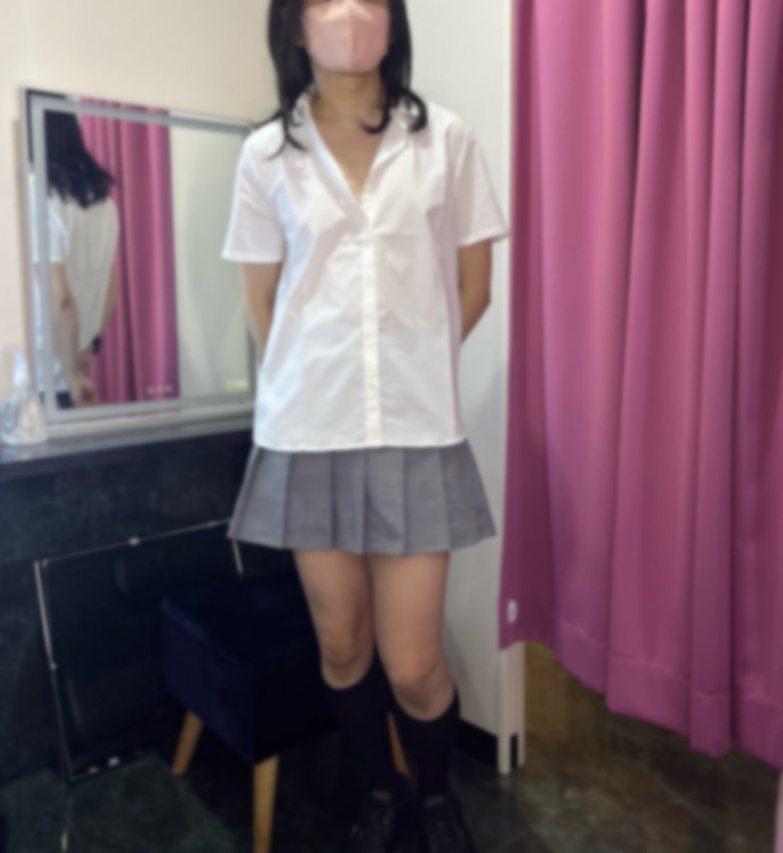 y306907's tweet photo. ブラはしてないです。写真だと分かりにくいですが、胸はちょっとあります。
#女装　#池袋アウル https://t.co/9vh10dQcgN