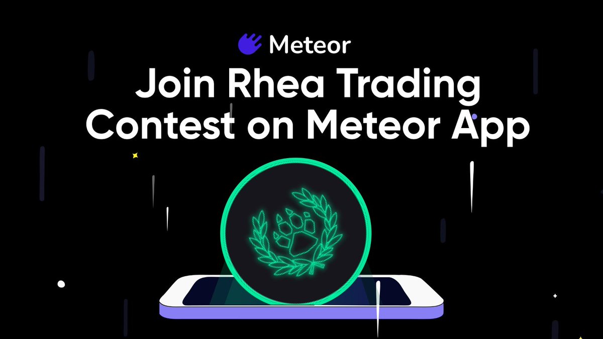 Meteor Wallet (@meteorwallet) on Twitter photo ๐ Join the <a href="/rhea_finance/">Rhea Finance</a> Trading Contest โ now trade directly from your wallet!
Hereโs how to get started:
1๏ธโฃ Visit app.rhea.finance/tradeCompetitiโฆ & bind your X
2๏ธโฃ Make your first swap via Rheaโs UI
3๏ธโฃ Continue trading through <a href="/MeteorWallet/">Meteor Wallet</a> (mobile app, extension, or browser)
โ ๏ธ Make ๐ Join the <a href="/rhea_finance/">Rhea Finance</a> Trading Contest โ now trade directly from your wallet!
Hereโs how to get started:
1๏ธโฃ Visit app.rhea.finance/tradeCompetitiโฆ & bind your X
2๏ธโฃ Make your first swap via Rheaโs UI
3๏ธโฃ Continue trading through <a href="/MeteorWallet/">Meteor Wallet</a> (mobile app, extension, or browser)
โ ๏ธ Make