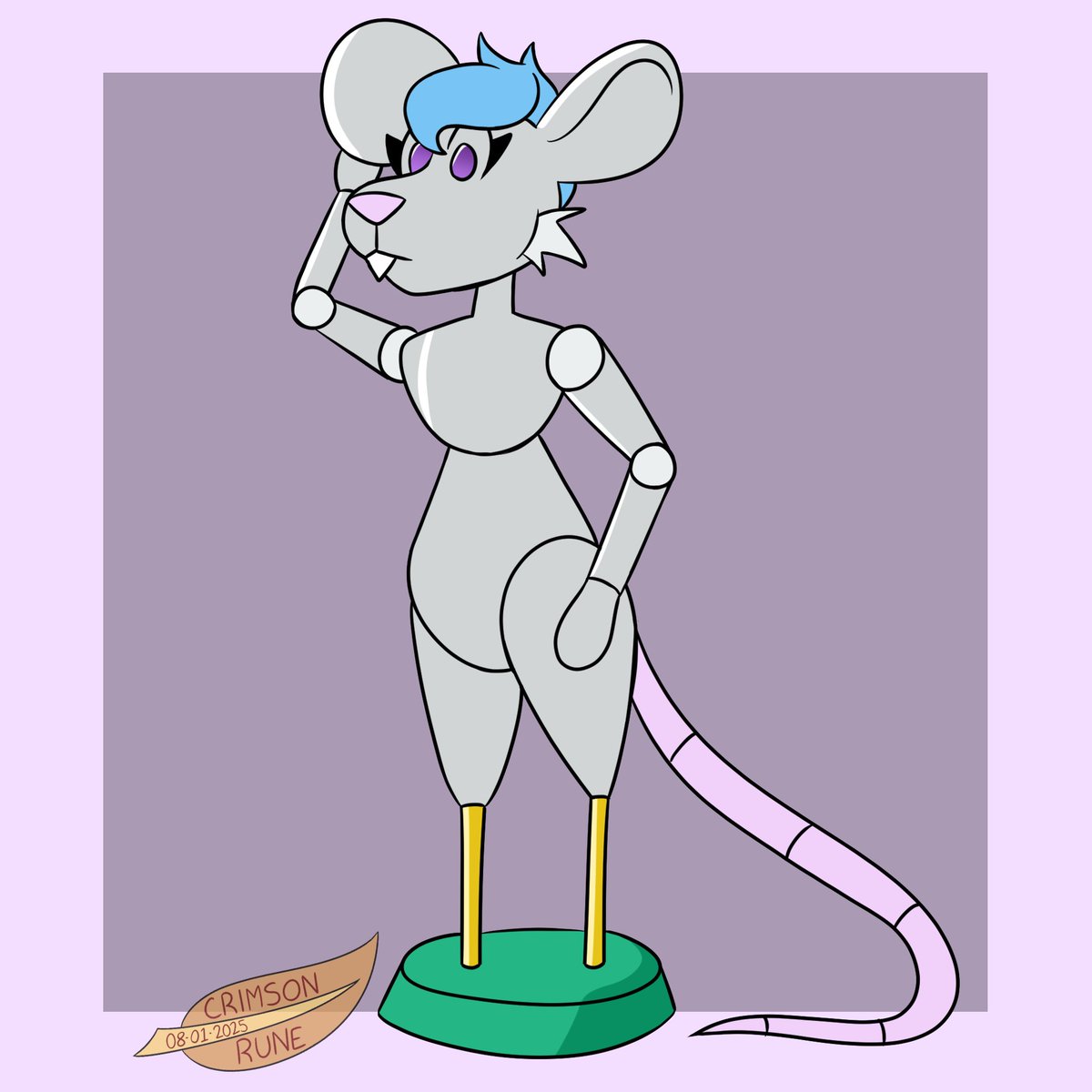 My final ArtFight attack of the year, revenge on MarsDoesArt, sees their mouse Milo's interest in fashion on a whole new level, transformed into a simple mannequin! Perfect for showcasing all the latest styles to everybody, now!
#TFTuesday #TFEverday
#TF #Transformation #Transfur