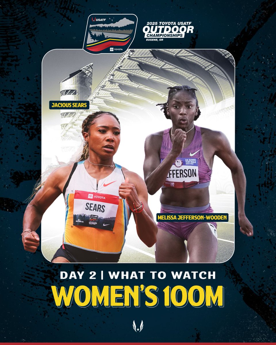 Catch ‘em if you can 🏃‍♀️💨 Tune in to USATF.tv FOR FREE tonight to watch the @nike Women’s 100m Final at 10:27 ET/7:27 PT! Reply to tell us who’s going for #1.

#USATF #JourneyToGold