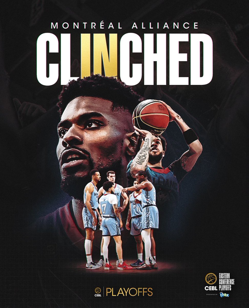 CLINCHED ✅

The <a href="/mtl_alliance/">Alliance de Montréal</a> are officially headed to the CEBL Playoffs 💪

#PullUp | #CEBLSeasonVII