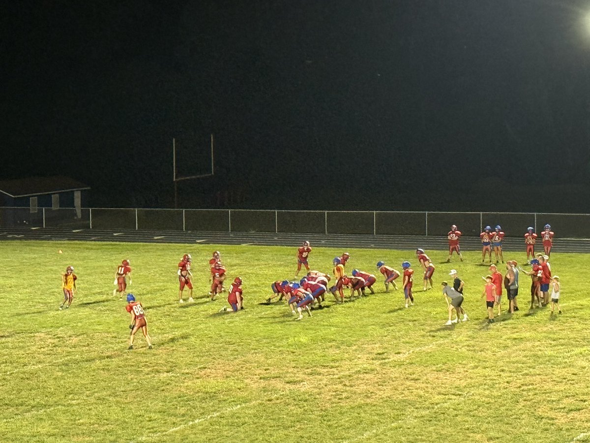 FortFryeFball's tweet photo. First day of practice, under the lights. https://t.co/DAZlzsS7YR