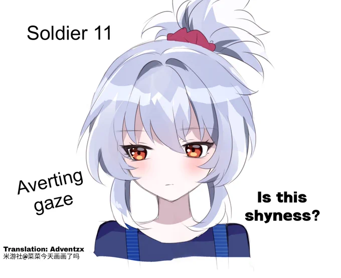 ZZZ girls reaction to giving you a surprise kiss

Vulnerable Soldier 11 is the cutest

https://t.co/2jzn3atrU3 
