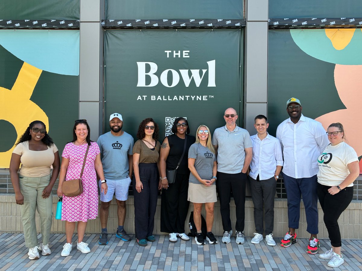 cltecon's tweet image. Last week, our team took a break from the desk to explore the community we serve — touring @The Bowl at Ballantyne and wrapping it up with fun and games at Game Show Battle Room. Congrats to Team Blaze for the win! 💼🎉 #TeamOuting #Charlotte