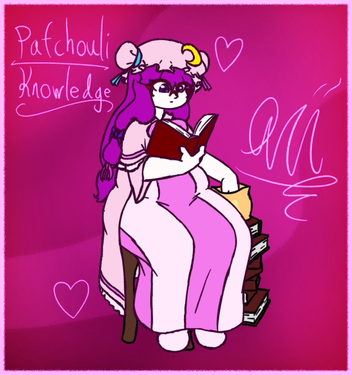 Random Patchouli drawing 'cause she's awesome
#東方Project #Touhou