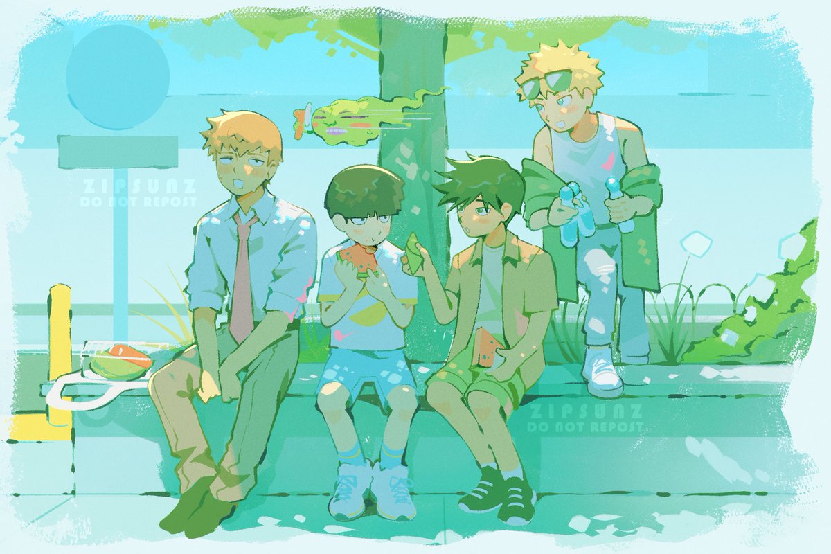 summer babysitting ☀️🍉

#mp100 #mobpsycho100