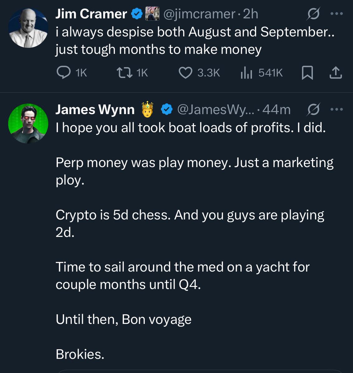BayStBadger's tweet photo. @JamesWynnReal Up only from here boys 🙏🏻 https://t.co/Ugvo8hfrCj