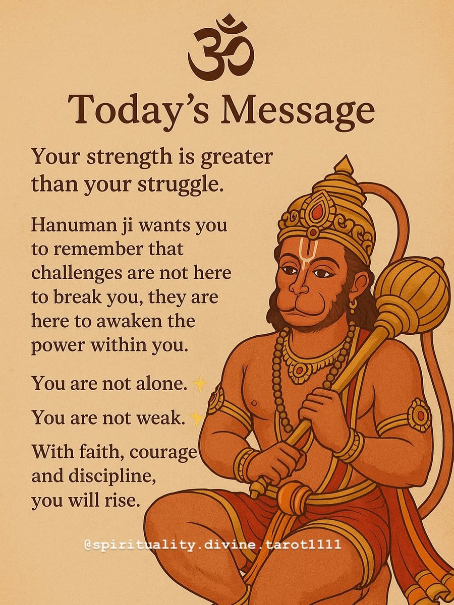 Your strength is greater than your struggle. 

Jai Shree Ram🙏