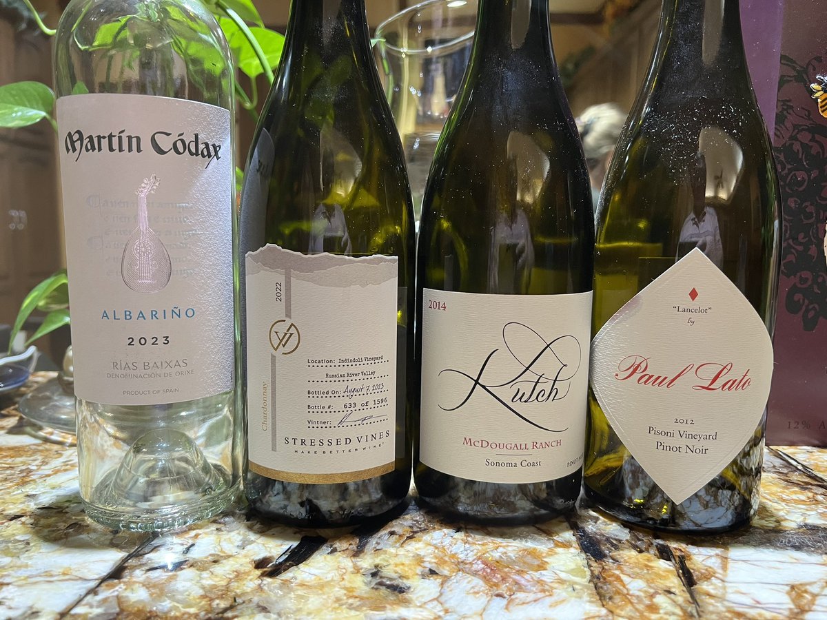 Friday night lineup. Albariño day.