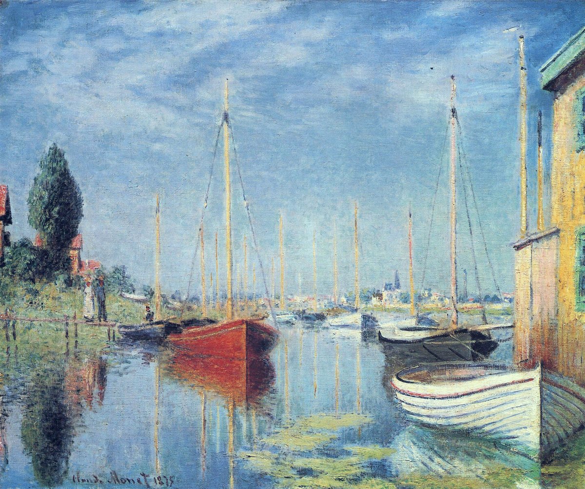 Argenteuil. Yachts 02 - 1875 #artbots #monet