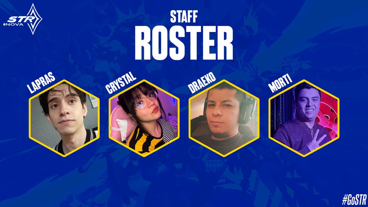 STR Nova (@_str_nova_) on Twitter photo Actualización de STAFF
Se incorpora <a href="/TTVMorti/">TTVMorti</a> como patrocinador del team🥳
<a href="/VDraeko/">STR Drae</a> nuestro querido Coach y Capitán tiene al team dándola toda
La psicóloga deportiva <a href="/_crystalena_/">Psic. Crystal Gambit | STR Toronjo</a> cuidando de nuestro mental
Y el CEO <a href="/LaprasEl/">STR JuanD Lapras🎙️🐸🦋🐧</a> que no para de chambear
#STRNova #GoSTR #GoStaff Actualización de STAFF
Se incorpora <a href="/TTVMorti/">TTVMorti</a> como patrocinador del team🥳
<a href="/VDraeko/">STR Drae</a> nuestro querido Coach y Capitán tiene al team dándola toda
La psicóloga deportiva <a href="/_crystalena_/">Psic. Crystal Gambit | STR Toronjo</a> cuidando de nuestro mental
Y el CEO <a href="/LaprasEl/">STR JuanD Lapras🎙️🐸🦋🐧</a> que no para de chambear
#STRNova #GoSTR #GoStaff