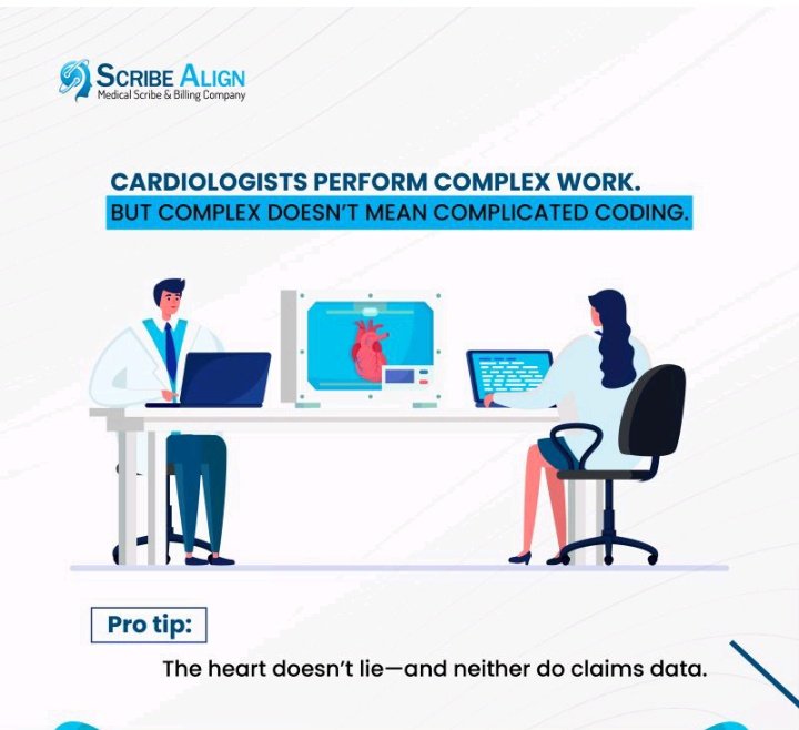 AbdulGhaff53857's tweet image. Coding for cardiology?
Complexity ≠ confusion. We help you document right—so you get paid without the audit fright.
#CardiologyCoding #MedicalBilling #AuditPrevention #HealthcareRevenue #CodingAccuracy #ScribeAlign #NoAuditFright