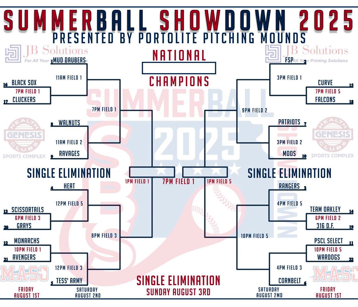 Single elimination part of the tournament starts tomorrow for us! You can follow all games live right here: youtube.com/@summerballsho…