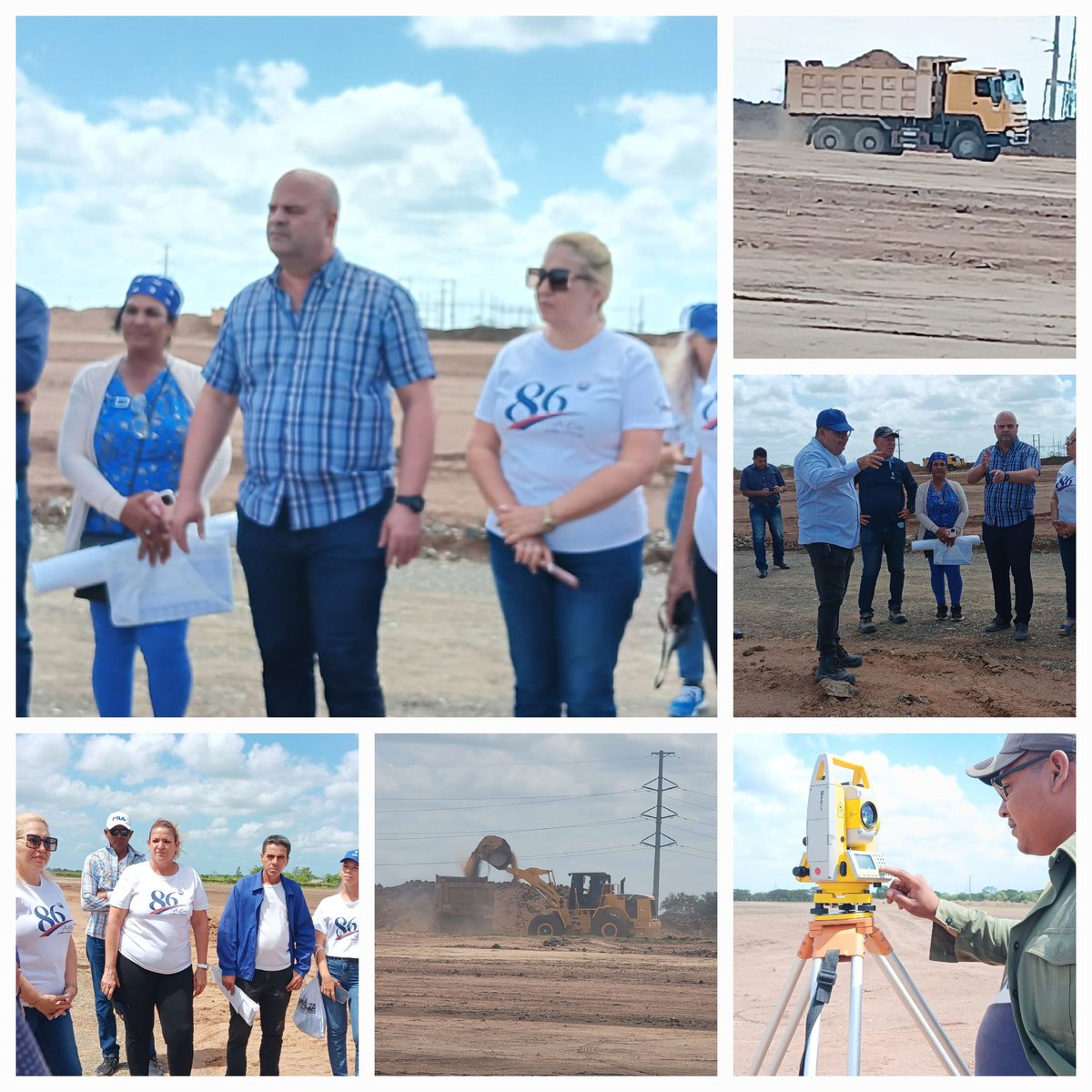 Como parte de la recepción del cargo  como Secretario General de la Central de Trabajadores de Cuba, Osnay Miguel Colina, realiza visita al Parque Solar Fotovoltaico Tunas 220,  acompañado de  autoridades Políticas,  Gubernamentales y del secretarioado  de la CTC en la  provincia