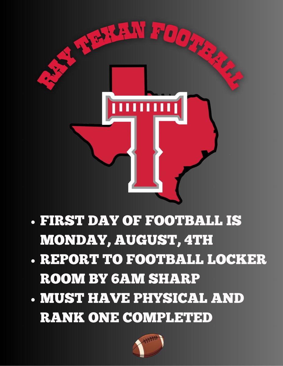 IT’S TIME <a href="/wbrayfootball/">Coach Craig Charlton</a> <a href="/wbrayhs/">W.B. Ray High School</a> <a href="/CoachKirksmith/">Coach Tyler Kirksmith</a> <a href="/jtbenavides20/">Trey B</a>
