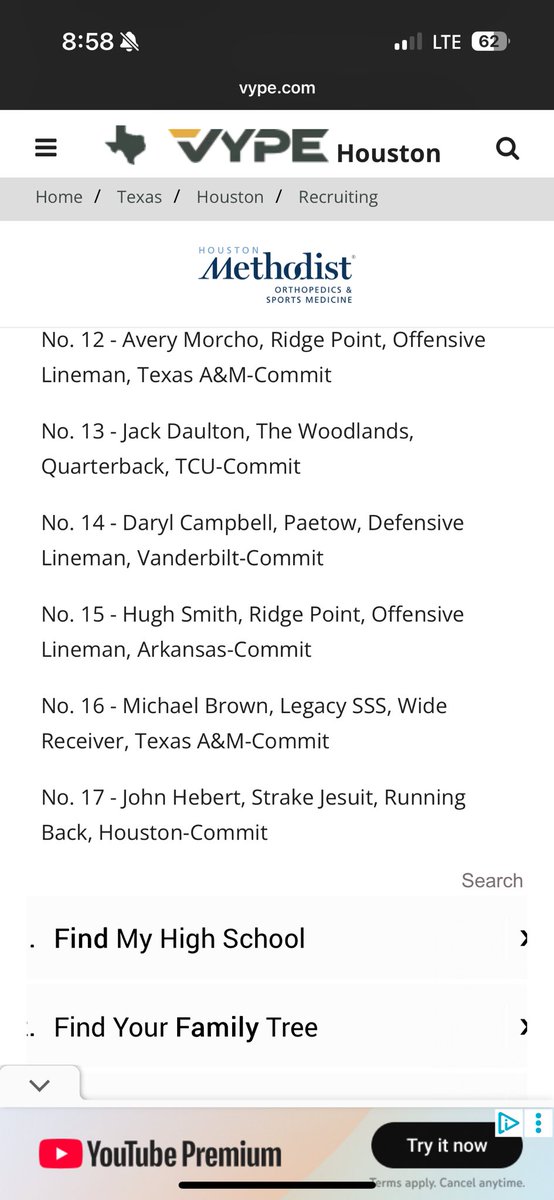 Hugh Smith (@hughsmith_2026) on Twitter photo Thank you <a href="/vypehouston/">VYPE Houston</a> for ranking me as the number 2 offensive linemen in Houston! <a href="/CoachMateos/">Eric Mateos 🐗</a>
<a href="/Coach_LaFavers/">Rick LaFavers</a> <a href="/CoachSethHarris/">Coach Seth Harris</a> <a href="/CoachCFish/">Coach Fisher🐟🏈</a> Thank you <a href="/vypehouston/">VYPE Houston</a> for ranking me as the number 2 offensive linemen in Houston! <a href="/CoachMateos/">Eric Mateos 🐗</a>
<a href="/Coach_LaFavers/">Rick LaFavers</a> <a href="/CoachSethHarris/">Coach Seth Harris</a> <a href="/CoachCFish/">Coach Fisher🐟🏈</a>