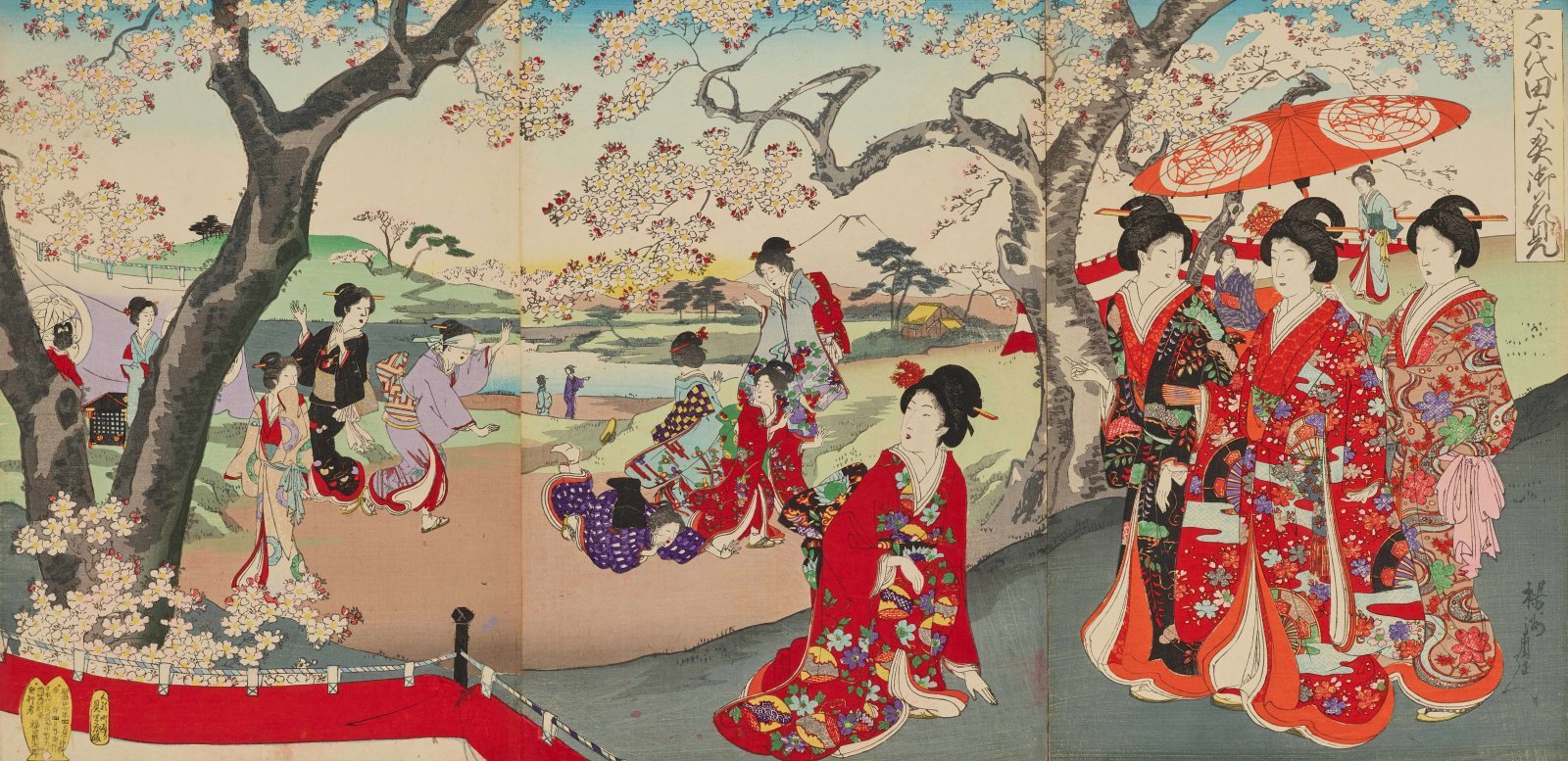 日本の歴史　江戸　全100巻＋索引101巻目、江戸百景付、歴史、城、大奥、戦 Utagawa Hiroshige - Kinryūsan Temple at Asakusa, from the