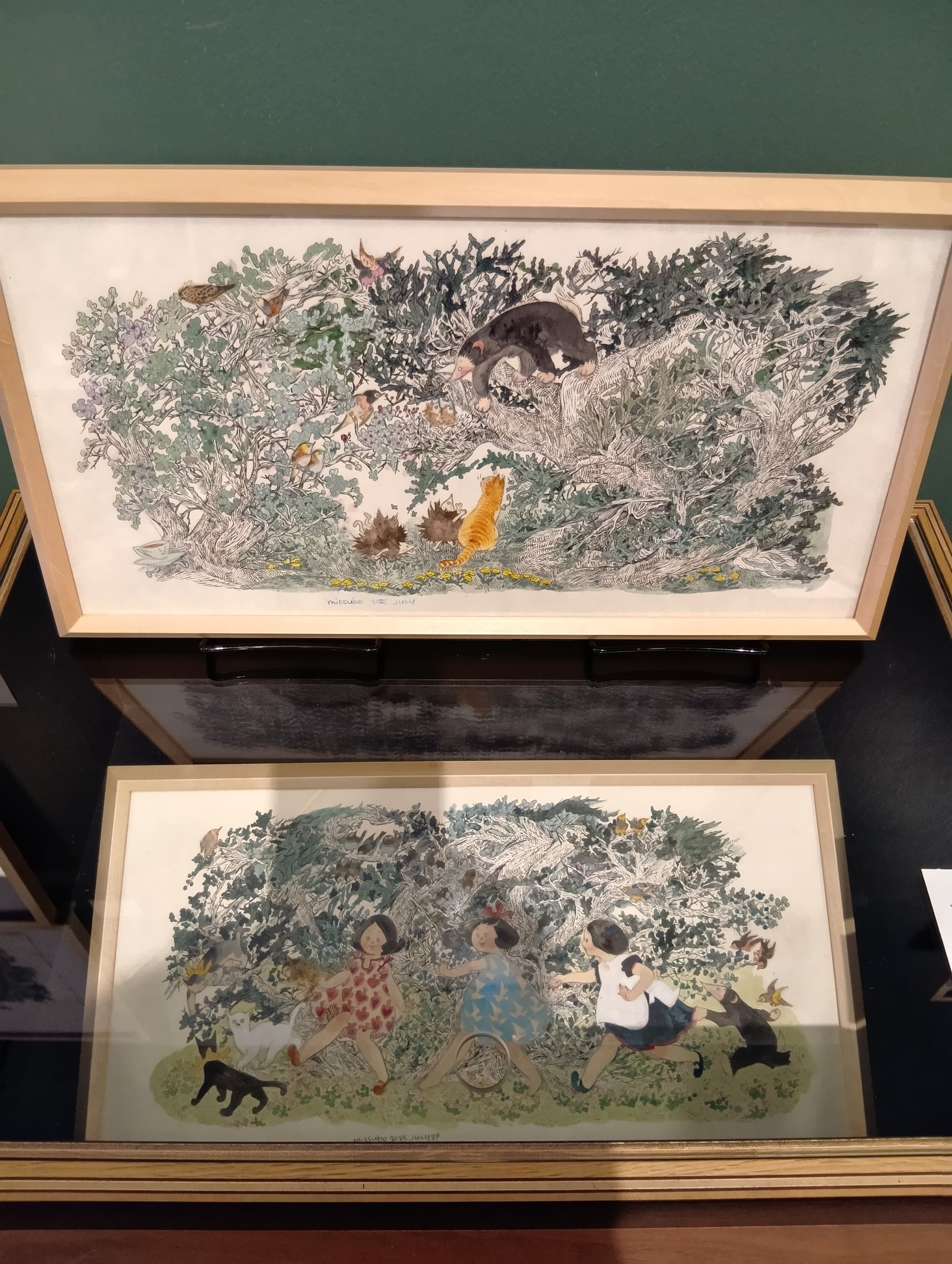 ク*ん様 三星玲子　水彩　原画　直筆画　イラスト　熊五郎 三星玲子「熊五郎の冒険－アドベント2020」ビジュアルブック