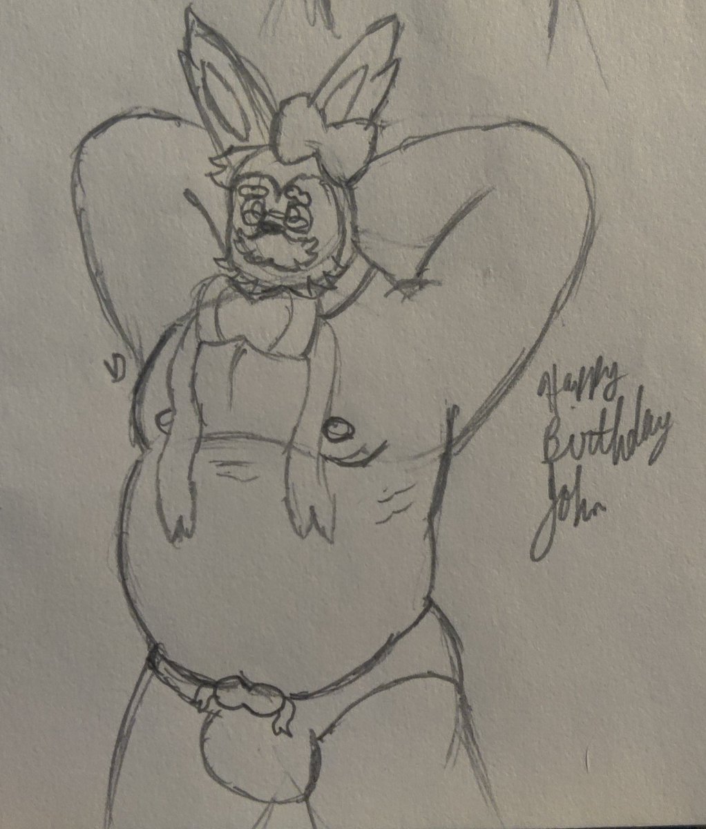 Late sketch for my dear friend, <a href="/Johnarthur0/">John</a> for his bday featuring my Sylveon oc.