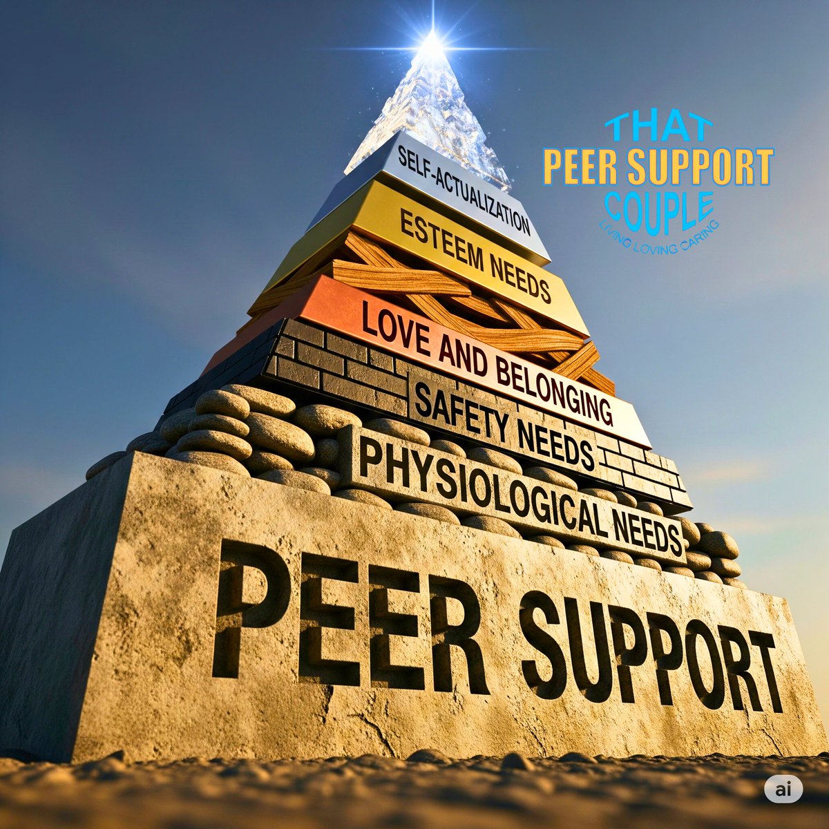 PeerLlc's tweet image. Peer Support helps people meet their needs, starting with safety and stability. By fostering a sense of belonging and restoring self-worth, it provides the groundwork for long-term recovery. #PeerSupport #MaslowsHierarchyOfNeeds