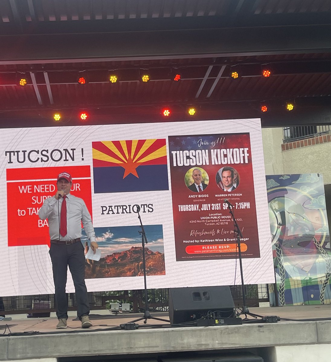 Caitlin Orcutt (@caitservative) on Twitter photo Attended the <a href="/RepAndyBiggsAZ/">Rep Andy Biggs</a> <a href="/votewarren/">Warren Petersen</a> kickoff in Tucson at <a href="/TucsonUnion/">Union Public House Tucson</a>! Huge thank you to the owners for boldly speaking out &standing up for the conservative movement 🇺🇸👏
Hundreds of proud patriots packed the place—fired up and ready to take Arizona back! 🇺🇸🌵
Of course, Attended the <a href="/RepAndyBiggsAZ/">Rep Andy Biggs</a> <a href="/votewarren/">Warren Petersen</a> kickoff in Tucson at <a href="/TucsonUnion/">Union Public House Tucson</a>! Huge thank you to the owners for boldly speaking out &standing up for the conservative movement 🇺🇸👏
Hundreds of proud patriots packed the place—fired up and ready to take Arizona back! 🇺🇸🌵
Of course,