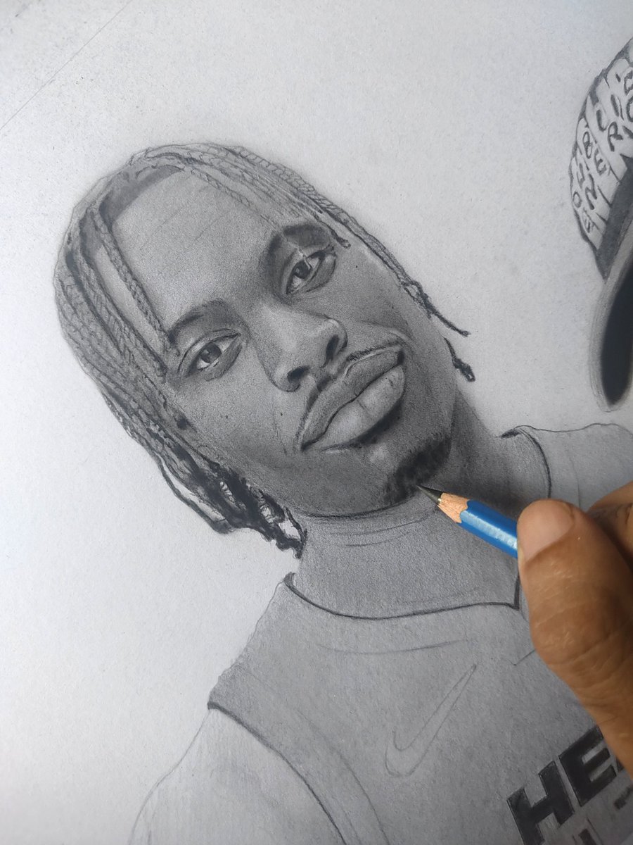 40% Drawing in Progress <a href="/hoopculture13/">Davion Mitchell</a>

#nba #miamiheat #art