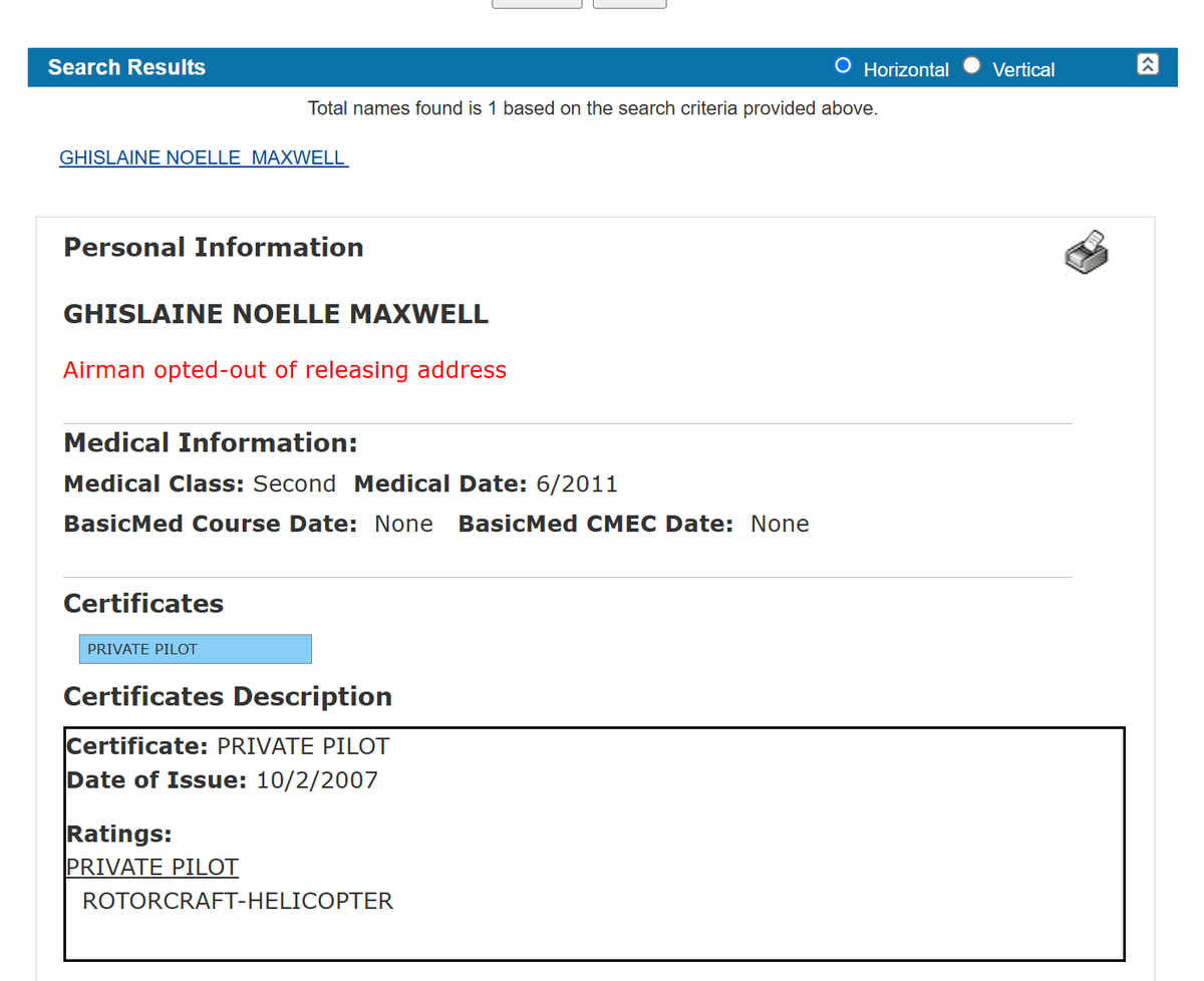 Weird

FAA database...