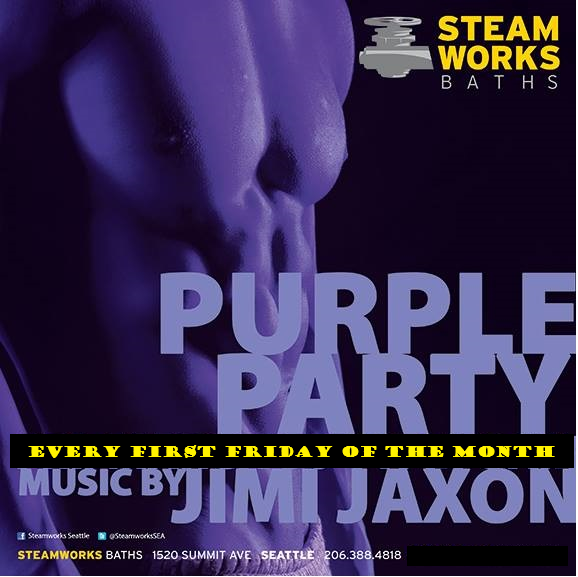 Steamworks Seattle (@steamworkssea) on Twitter photo Join us TONIGHT for the Purple Party...our once-a-month event centered on trans men and those seeking connections with trans guys!!
LIVE music by <a href="/jimijaxon/">Jimi Jaxon</a> starts at 10pm! Join us TONIGHT for the Purple Party...our once-a-month event centered on trans men and those seeking connections with trans guys!!
LIVE music by <a href="/jimijaxon/">Jimi Jaxon</a> starts at 10pm!