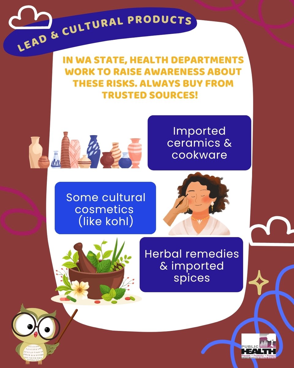 🎭 Some traditional products may contain lead, including:
⚱️ Imported cookware
🎨 Kohl &amp; cosmetics
💊 Herbal remedies &amp; spices

Shop trusted sources &amp; learn more: 19january2017snapshot.epa.gov/lead/protect-y…
#LeadAwareness #SafeTraditions #BFHD