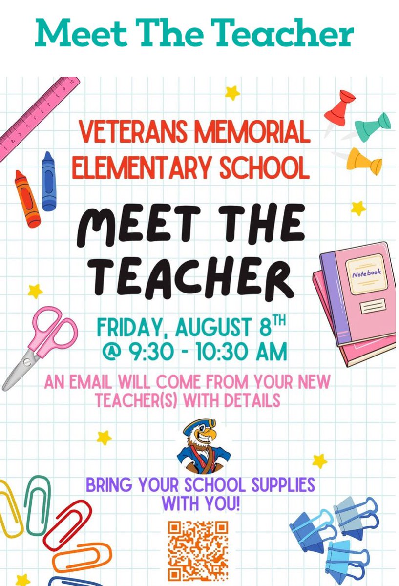 📣 Calling all Patriot Leaders…We can’t wait to see you at Meet the Teacher! ❤️💙