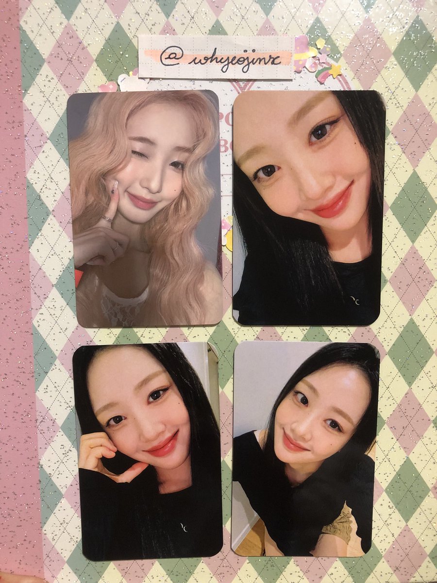 vendo/troco

🍰 yeojin ooak night version
⤑ R$25 + frete

🍎 yves acc tour vip package 
⤑ R$150 o set com 3 cards + frete

⤑ frete a consultar por mini envios
⤑ troco por minha wl da yeojin (loona / loossemble)

🏷️ photocard venda troca

feedbacks no fixado¡
