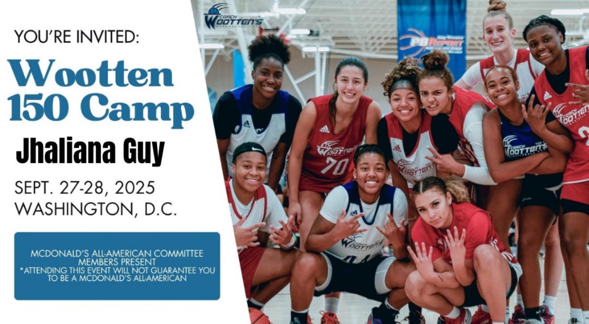 Jhaliana Guy (@jhalianaguy11) on Twitter photo Truly thankful for the invite and the opportunity to compete at a high level. 🙏🏽
Iron sharpens iron, my goal is to leave better than I came. Forever grateful for the growth, the game, and the grind. 😇🏀
#Wootten150 <a href="/Wootten_Camp/">Coach Wootten's Basketball Camp</a>
#Hungry #Humble #Motivated Truly thankful for the invite and the opportunity to compete at a high level. 🙏🏽
Iron sharpens iron, my goal is to leave better than I came. Forever grateful for the growth, the game, and the grind. 😇🏀
#Wootten150 <a href="/Wootten_Camp/">Coach Wootten's Basketball Camp</a>
#Hungry #Humble #Motivated