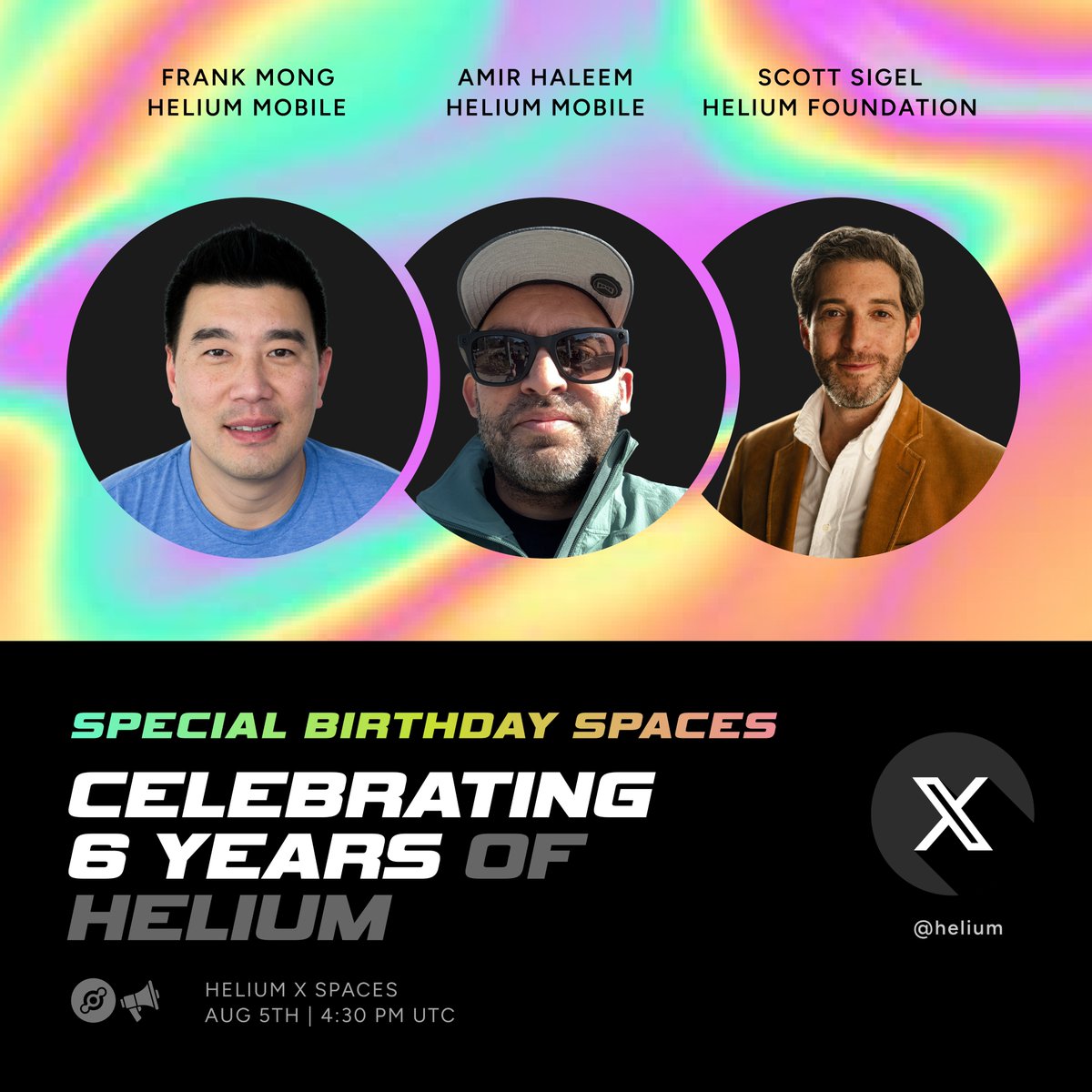 Helium๐ (@helium) on Twitter photo โHelium started as an idea. Today, itโs the worldโs largest people-powered wireless network.โ
Hear the full story from the builders themselves:
<a href="/amirhaleem/">amir</a> (Founder & CEO)
<a href="/ScottSigel/">Scott Sigel ๐</a> (<a href="/HeliumFndn/">Helium Foundation ๐</a> CEO)
<a href="/fmong/">frank๐</a> (<a href="/helium_mobile/">Helium Mobile ๐ โ๏ธ</a> COO)
Moderated by <a href="/jhiller/">Joey Hiller ๐</a> (Director of Product, โHelium started as an idea. Today, itโs the worldโs largest people-powered wireless network.โ
Hear the full story from the builders themselves:
<a href="/amirhaleem/">amir</a> (Founder & CEO)
<a href="/ScottSigel/">Scott Sigel ๐</a> (<a href="/HeliumFndn/">Helium Foundation ๐</a> CEO)
<a href="/fmong/">frank๐</a> (<a href="/helium_mobile/">Helium Mobile ๐ โ๏ธ</a> COO)
Moderated by <a href="/jhiller/">Joey Hiller ๐</a> (Director of Product,