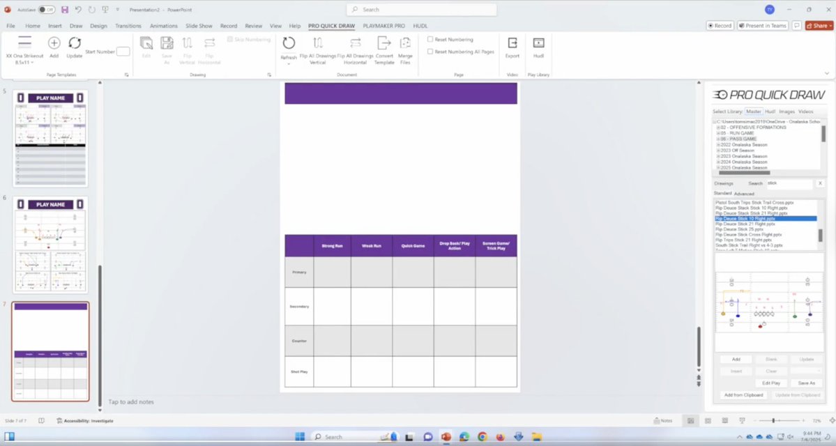 <a href="/TYash42/">Coach Tom Yashinsky</a> re-created this game planning template inside of PQD with inspiration from Bixby and <a href="/tschneider1014/">Tyler Schneider</a> 

With PQD, coaches can take any pre-loaded template or create their own and tailor it to fit their needs.

Find what's working for other coaches, and the possibilities
