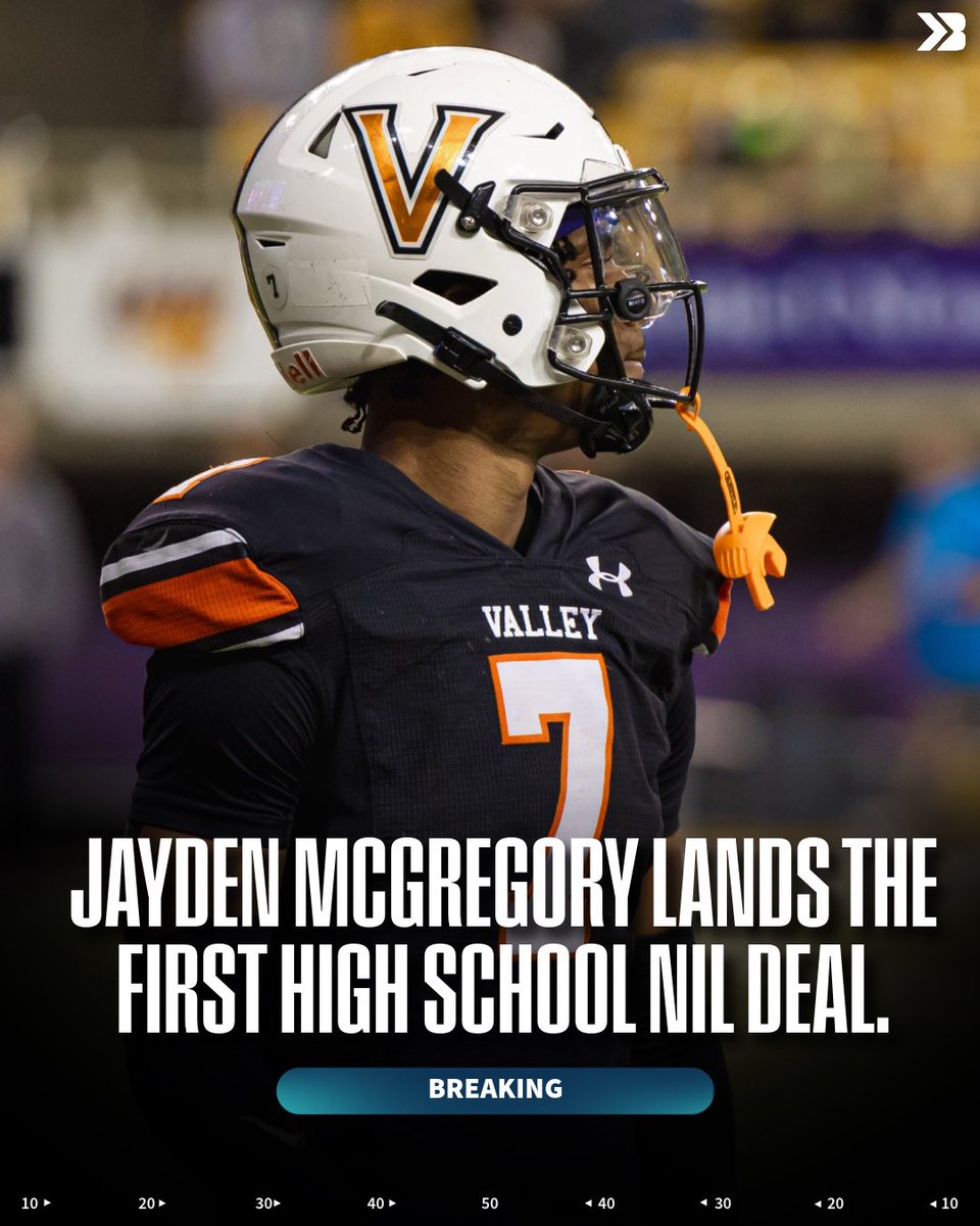 Bound Iowa (@bound_ia) on Twitter photo 🚨BREAKING🚨: Valley star athlete Jayden McGregory has landed the first-ever high school NIL deal in Iowa history per <a href="/JustinSurrency/">Justin Surrency</a> 🔥
McGregory will partner with Back to School Iowa, serving as their Brand Ambassador.
#iahsfb Witty Visuals 🚨BREAKING🚨: Valley star athlete Jayden McGregory has landed the first-ever high school NIL deal in Iowa history per <a href="/JustinSurrency/">Justin Surrency</a> 🔥
McGregory will partner with Back to School Iowa, serving as their Brand Ambassador.
#iahsfb Witty Visuals
