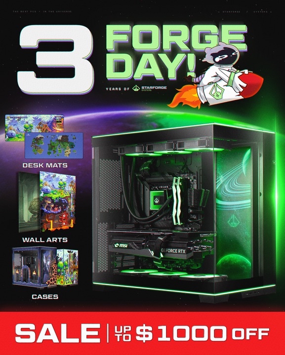 Check out Starforge Systems largest sale of the year at starforgepc.com/RealKraftyy #ad
