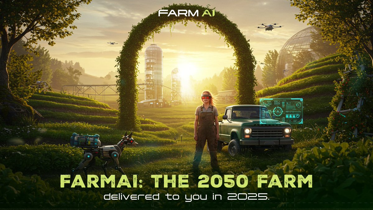 Farmai_co's tweet photo. Imagine a farm that tends to itself at 3 AM, optimizing every drop of water as the city sleeps. 🌄
Imagine knowing a crop's entire journey by scanning a code. This isn't science fiction for 2050. This is #FarmAI, today.