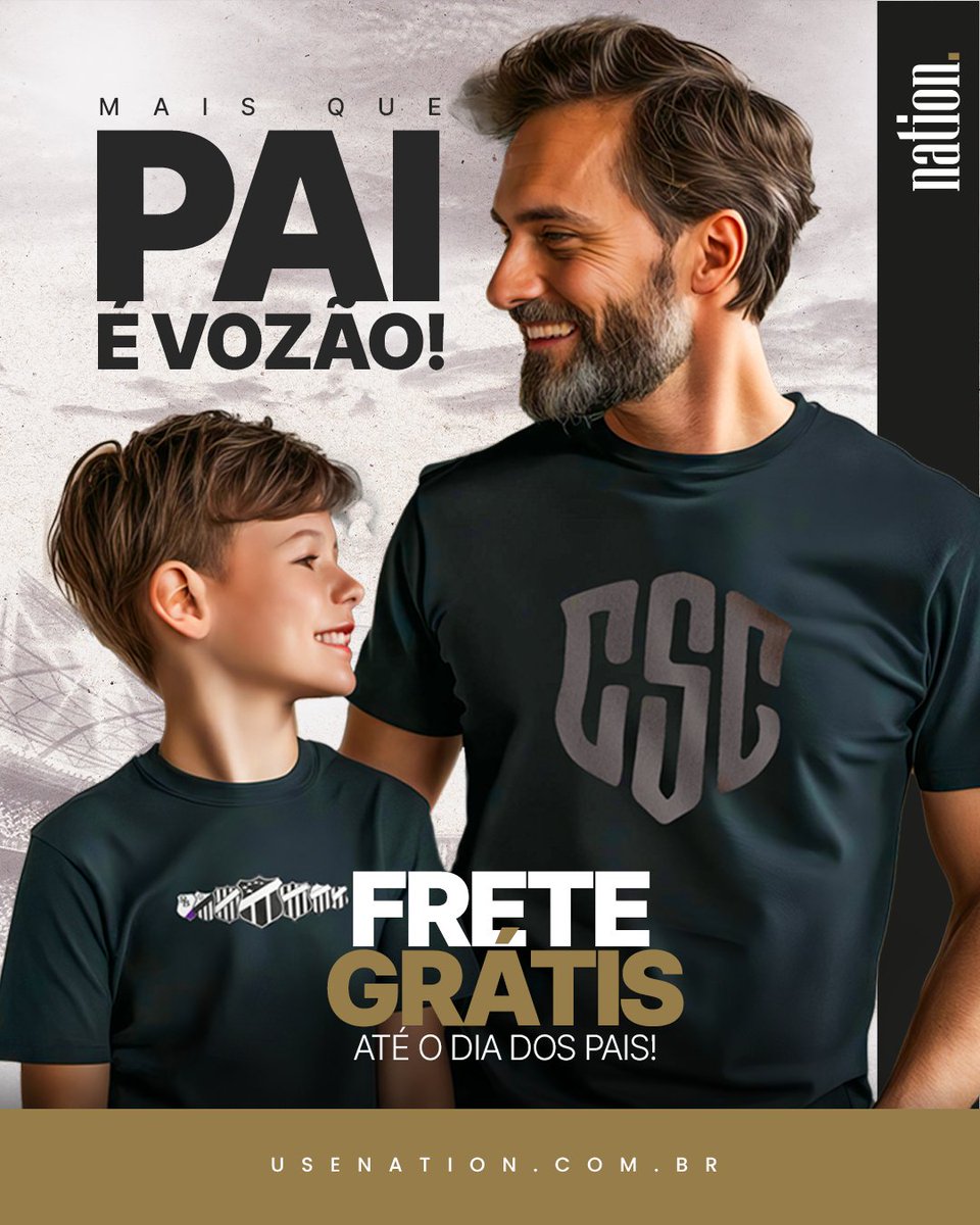 O presente perfeito pra quem é mais que pai: é VOZÃO! 👴🏻⚫⚪ Todo o site com FRETE GRÁTIS em todos os produtos até o #DiaDosPais!

Garanta o presente perfeito pro papai alvinegro! 🏁

📲 Compre agora em usenation.com.br