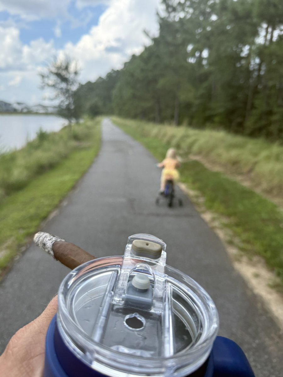 My kids favorite bike trail has alligators and snakes. I’m testing my theory that cigars and tequila are an adequate repellent.
Got my 10mm strapped just in case I’m wrong 🤣🤣
I love the South❤️