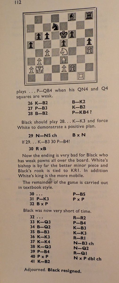 Siegen Chess Olympiad (@siegenolympiad) on Twitter photo The spate of Boris Spassky games from the Finals continues in the Siegen Chess Olympiad book. But now, after three consecutive draws, Spassky produces a win, as White, against Gheorghiu of Romania, in an Old Indian Defence (pages 111-112). Notes by <a href="/GM_RayKeene/">Grandmaster Ray Keene OBE</a> and David Levy. The spate of Boris Spassky games from the Finals continues in the Siegen Chess Olympiad book. But now, after three consecutive draws, Spassky produces a win, as White, against Gheorghiu of Romania, in an Old Indian Defence (pages 111-112). Notes by <a href="/GM_RayKeene/">Grandmaster Ray Keene OBE</a> and David Levy.