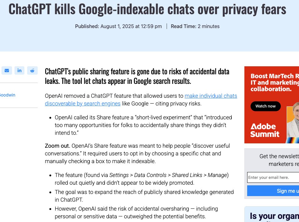 Guardrail_Tech's tweet photo. Another key security weakness for companies using AI? 
Shadow, in which users share information with AI models that haven’t been verified and authorized by their organization’s IT department.

It happens in almost every organization (and then there are the ‘AI policies,’ a.k.a. a piece of paper filled with rules that aren’t enforced).

Do you want to give an algorithm or an LLM access to everything? What can go wrong? #AIRisks #AISecurity