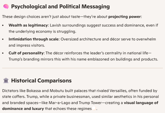 <a href="/NoLieWithBTC/">No Lie with Brian Tyler Cohen</a> The mark of the dictator....the USA's Bokassa... How Felon47 makes statements of power....
