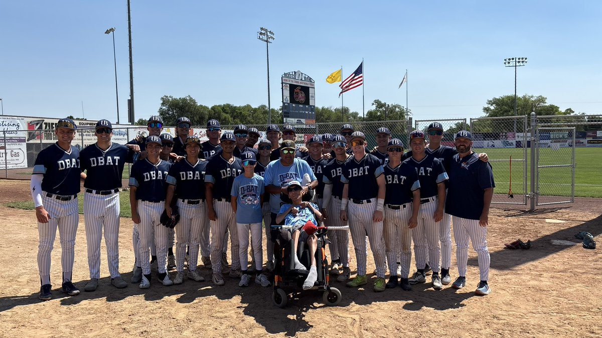 Billy Viars (@bviars3) on Twitter photo Blessed to have Charlie and Ethan meet our <a href="/DBAT_CMWS/">D-BAT United CMWS Team</a> team this morning before our game. They shared a great story, and the team presented them with a custom Texas themed, autographed <a href="/DINGERBATS/">Dinger Wood Bats</a> stick. Sharing the game with all is special! <a href="/BaseballKeepers/">Keeper of The Game</a> <a href="/conniemackwsbb/">Connie Mack World Series</a> Blessed to have Charlie and Ethan meet our <a href="/DBAT_CMWS/">D-BAT United CMWS Team</a> team this morning before our game. They shared a great story, and the team presented them with a custom Texas themed, autographed <a href="/DINGERBATS/">Dinger Wood Bats</a> stick. Sharing the game with all is special! <a href="/BaseballKeepers/">Keeper of The Game</a> <a href="/conniemackwsbb/">Connie Mack World Series</a>