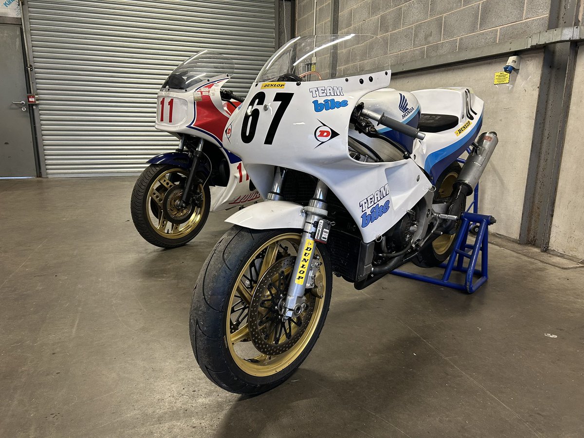 All set up at Donington in garage 29